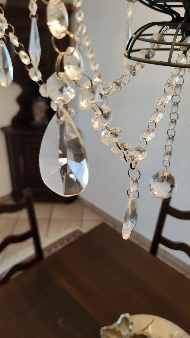 Lampadari & plafoniere: Kronleuchter mit Glasbehang – Usato da Grenchen venduto da Scholli99 2