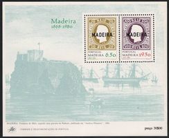Erste Briefmarken 1868 - Madeira Block 1980 - Postfrisch