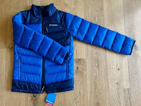 Columbia Winterjacke, blau, neu, Grösse L (14 Jahre)