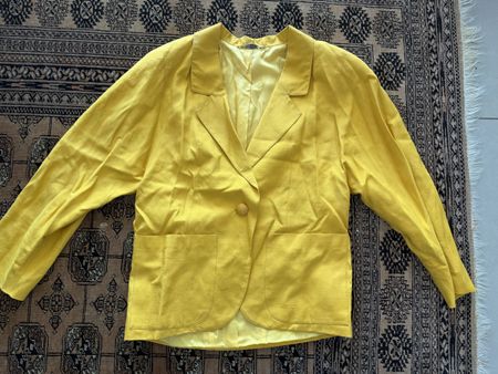 Gelber Vintage Blazer made in Italy Firenze