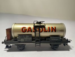 TRIX Express, Metall Tankwagen GASOLIN grau, DC Achsen