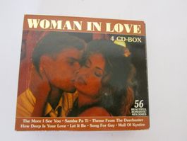 CD Box Woman in Love mit romantischer Musiktiteln