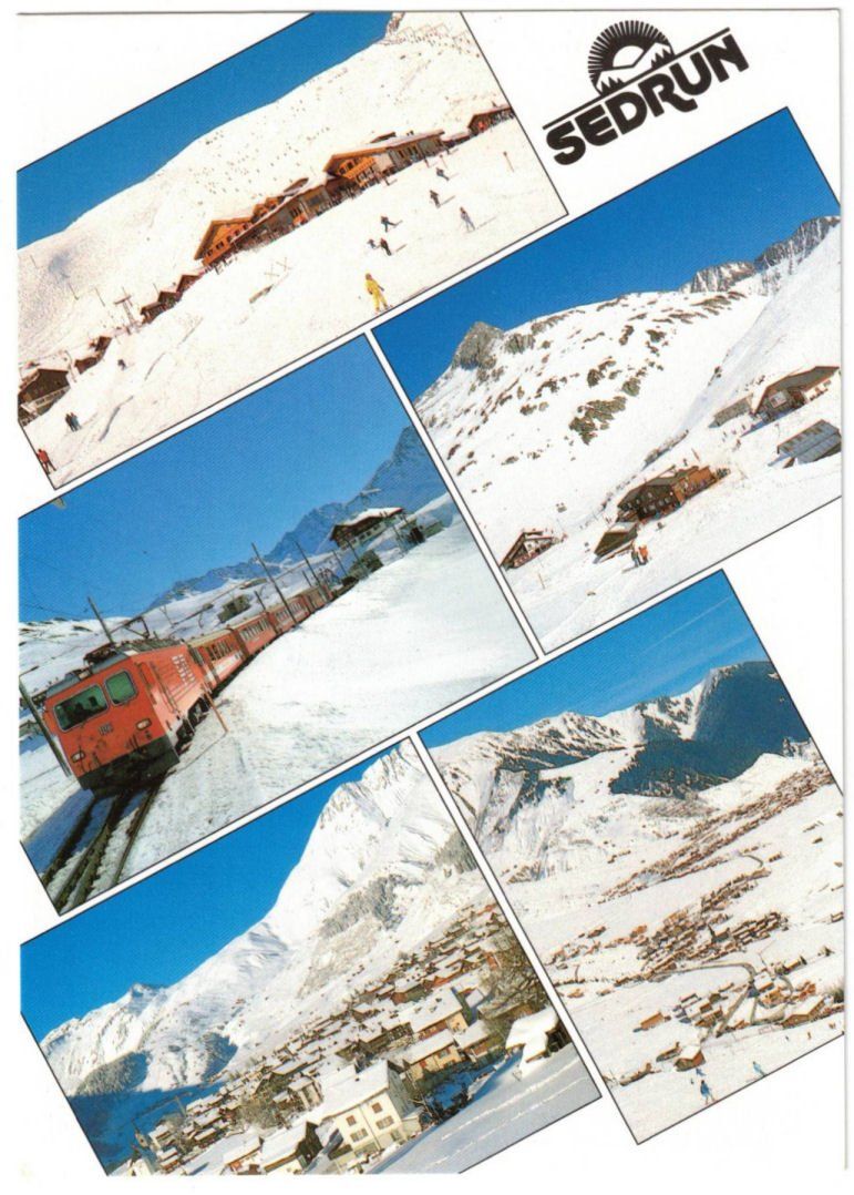 Cartes postales: Sedrun - 5 Bild AK – D'occasion à Binningen par Mountainrider
