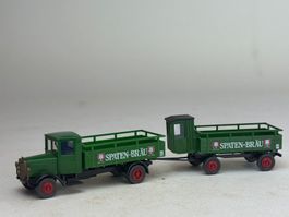 VE1- Roskopf Mercedes Pritschen Lastzug Spaten Bräu