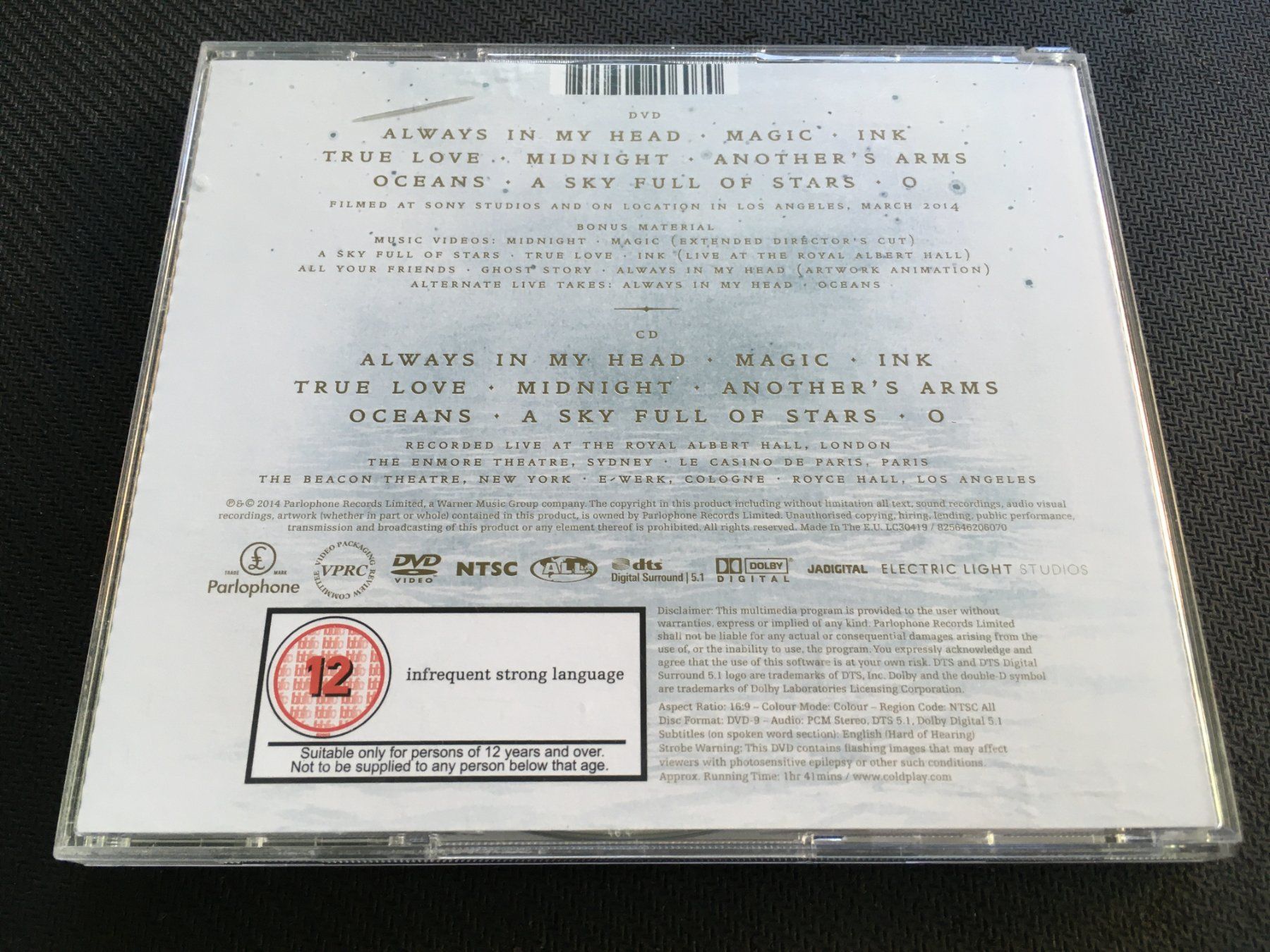 CDs: Coldplay - Ghost Stories Live 2014 -CD- CD + DVD – Gebraucht aus St.Gallen von MedienJoe 2