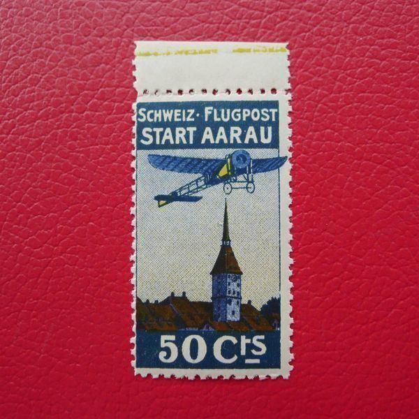 Tutti i francobolli: 1913, Vorläufer I AARAU ** postfrisch, BOGENRAND, KW: 400.-+ – Usato da Sursee venduto da Luzernerraute