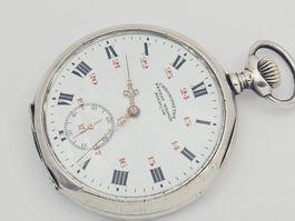 Ernest Magnin Besançon Silber Taschenuhr Chronometre