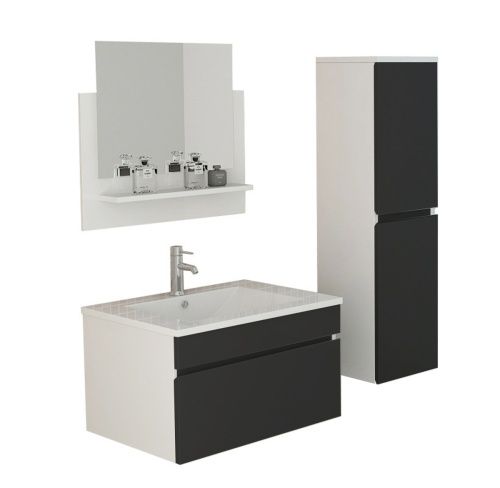 Mobili per bagno: Badset lavabo Badmöbel GASTEIN schwarz – Nuovo e nell'imballaggio originale da Herbertingen venduto da jet-line-e-trade