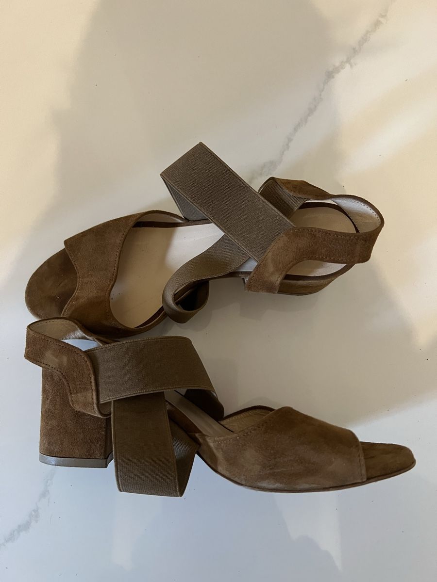 Scarpe da donna: Sandalo marrone scamosciato – Usato da Sonvico venduto da gborella 2