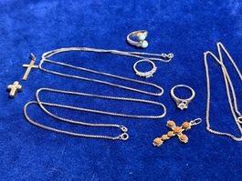 32 g Silberschmuck, alles mit Stempel 925