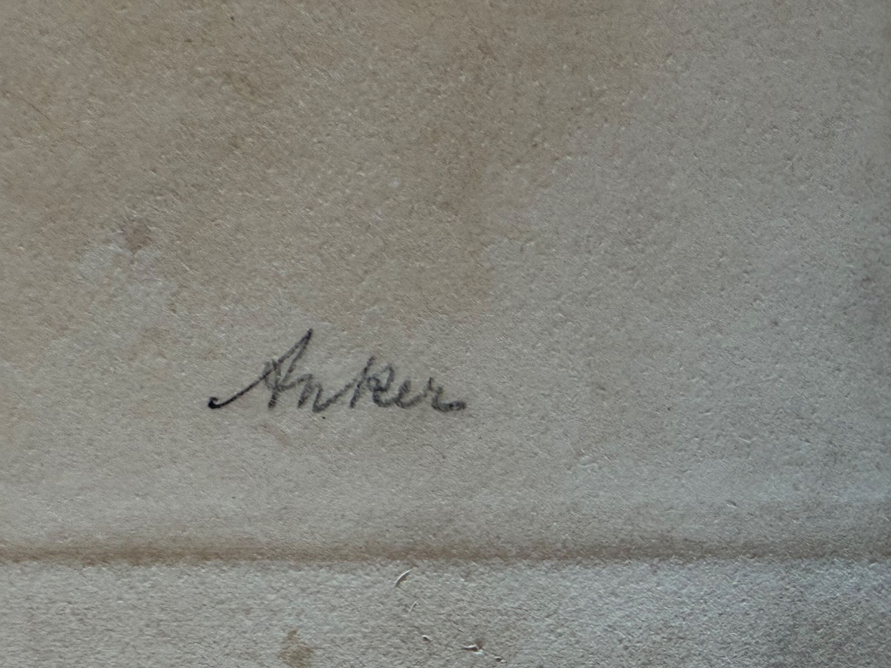 Gemälde: Albert Anker Signiert atemberaubendes Kunstwerk – Gebraucht aus Basel von PAUL_ART 4