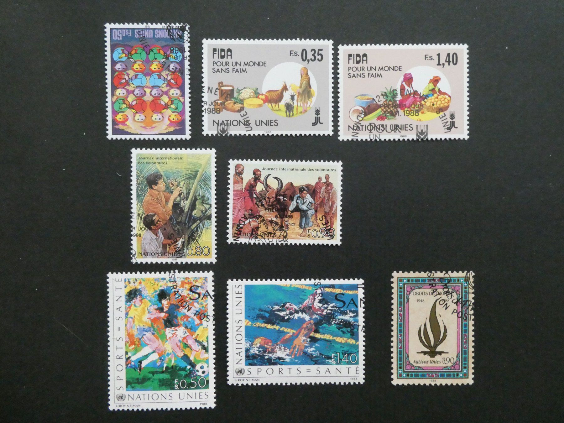 Tutti i francobolli: UNO Genf 1988 ET – Usato da Sissach venduto da eriluz