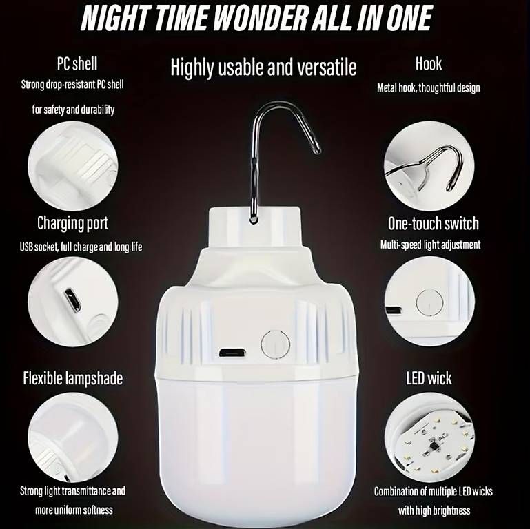 Lampade: Neue USB aufladbare Camping-Lampe in weiss – Nuovo e nell'imballaggio originale da Altenrhein venduto da marcow313 3