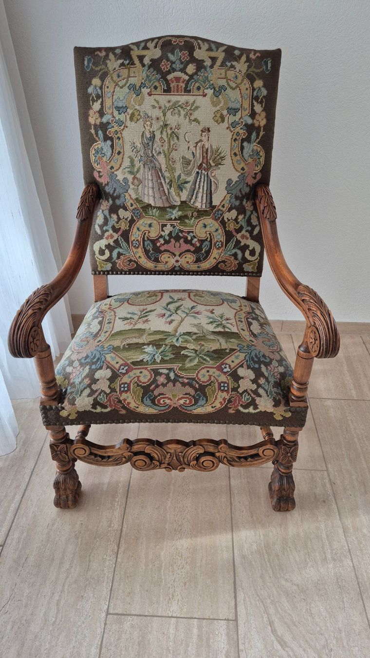 Poltrone: Sessel Gobelin Barock – Usato da Winkel venduto da wipendi