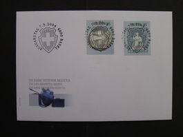 2004 Nr. 1127+1128 Einzelwert FDC mit ET-Vollstempel selten