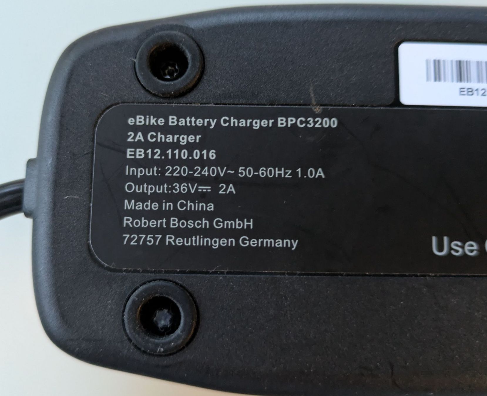 Bosch Caricabatterie: eBike Ladegerät Bosch BPC3200 2A EB12.110.016 – Usato da Basel venduto da msh_572q
