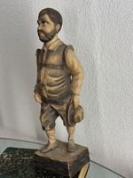 SANCHO PANZA Geschnitzte Holzfigure ca. 44 cm