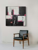 Originales abstraktes Bild 80x80x3cm ohne Rahmen