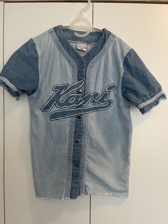 Kani Jeans Hemd Gr. XS Baseball Style Vintage 90er