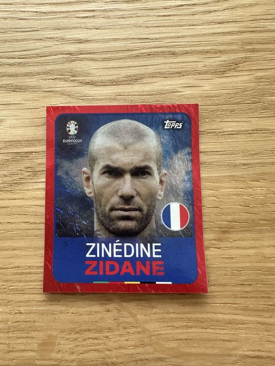 Image Sticker Zinédine Zidane France N°107 – Panini UEFA Euro 2004 – Neuf