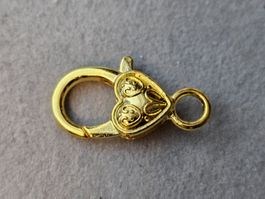 12x Herz Verschluss Karabiner Schmuck Kette Endteile Basteln