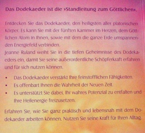 Libri: "Das Dodekaeder" Jeanne Ruland – Usato da Schlatt TG venduto da annesbuecher 1