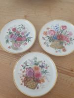 3 Teller von Kaiser, Dekor mit Herbstblumen, Vintage!