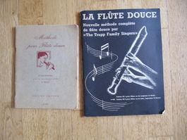 2 Flötenhefte Lehr-Hefte Lieder Technik - Flûte douce