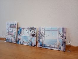 40 cm breit x 30 cmbreit/ 5 entzückende Sonne +Ozean Bilder
