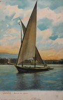 GENÈVE - Barque du Léman - 1920