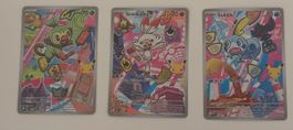 Cartes Pokémon lot de 3 série 2 ANGLAIS