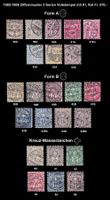 1882-1906 Ziffernmuster 3 Serien Vollstempel mit 81 Fr 570.-