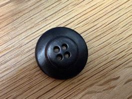 Knopf Steinnussknöpfe 23mm schwarz