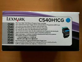 Lexmark C540/C543/C544/C546/X543/X544 cyan Toner,C540H1CG