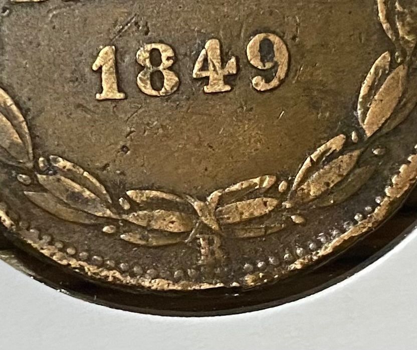 Europäische Münzen: Kirchenstaat 1 Baiocco 1849 R – Gebraucht aus Speicher von  5
