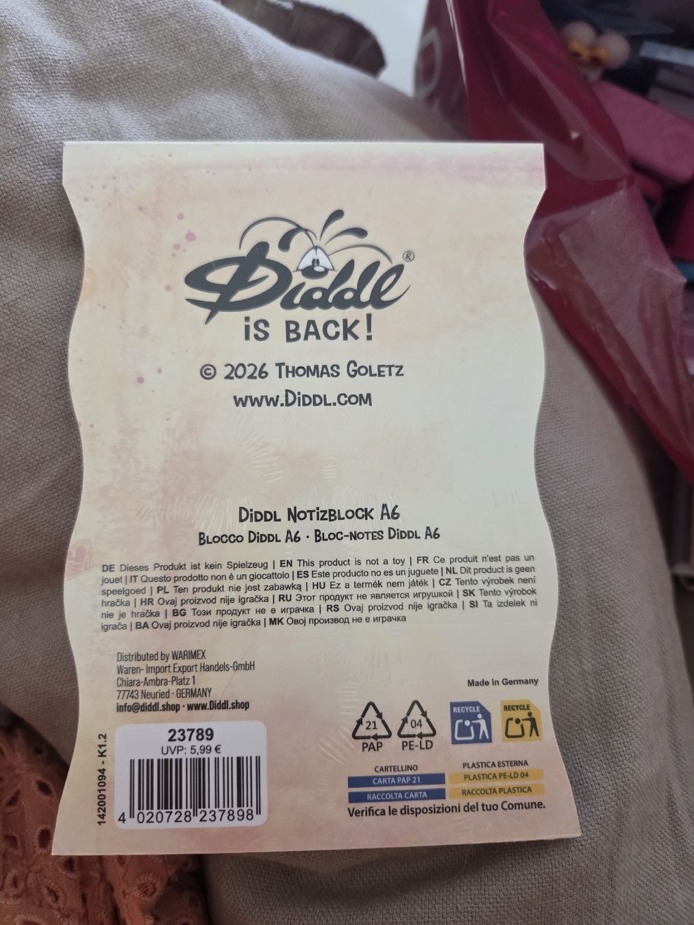 Blocchi: Diddl is Back A6 Block – Nuovo e nell'imballaggio originale da Altendorf venduto da mic_px66 1