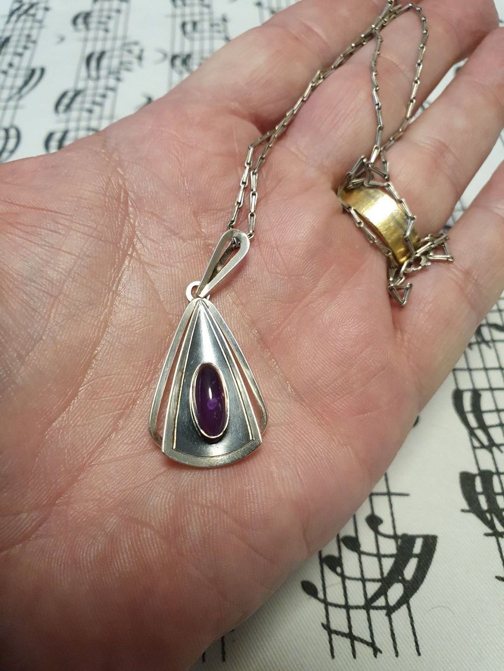 Ciondoli: Vintage Designer 800er Silber Amethyst- – Usato da Wohlen AG venduto da palmsprings