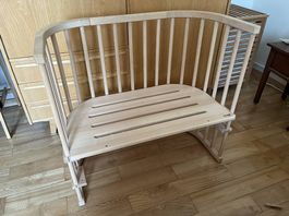 Baby Bay Beistellbett + Matratze, Bezüge, Gitter, Rollen