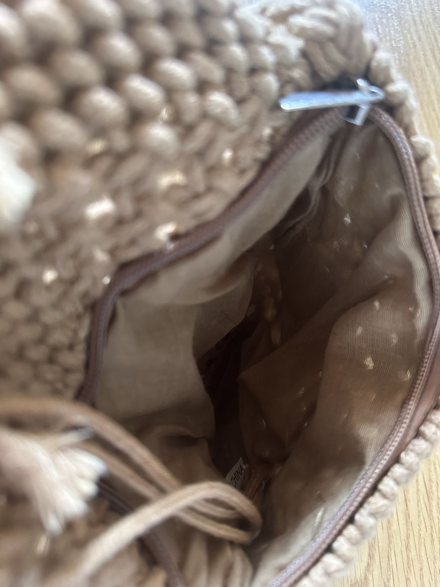 Borse da donna: Makramee Baumwoll Tasche braun, Boho Look – Usato da Münsingen venduto da Secondhand89 3