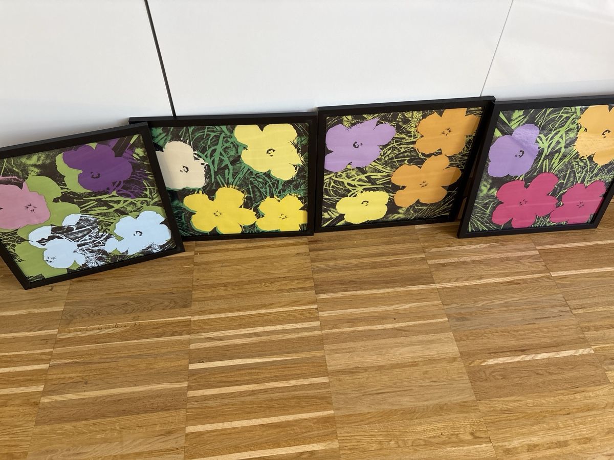 Poster & Bilder: 4 x Andy Warhol Blumen Bilder   Set  mit Rahmen neu – Neu (gemäss Beschreibung) aus Zürich von Sundaygirl 9