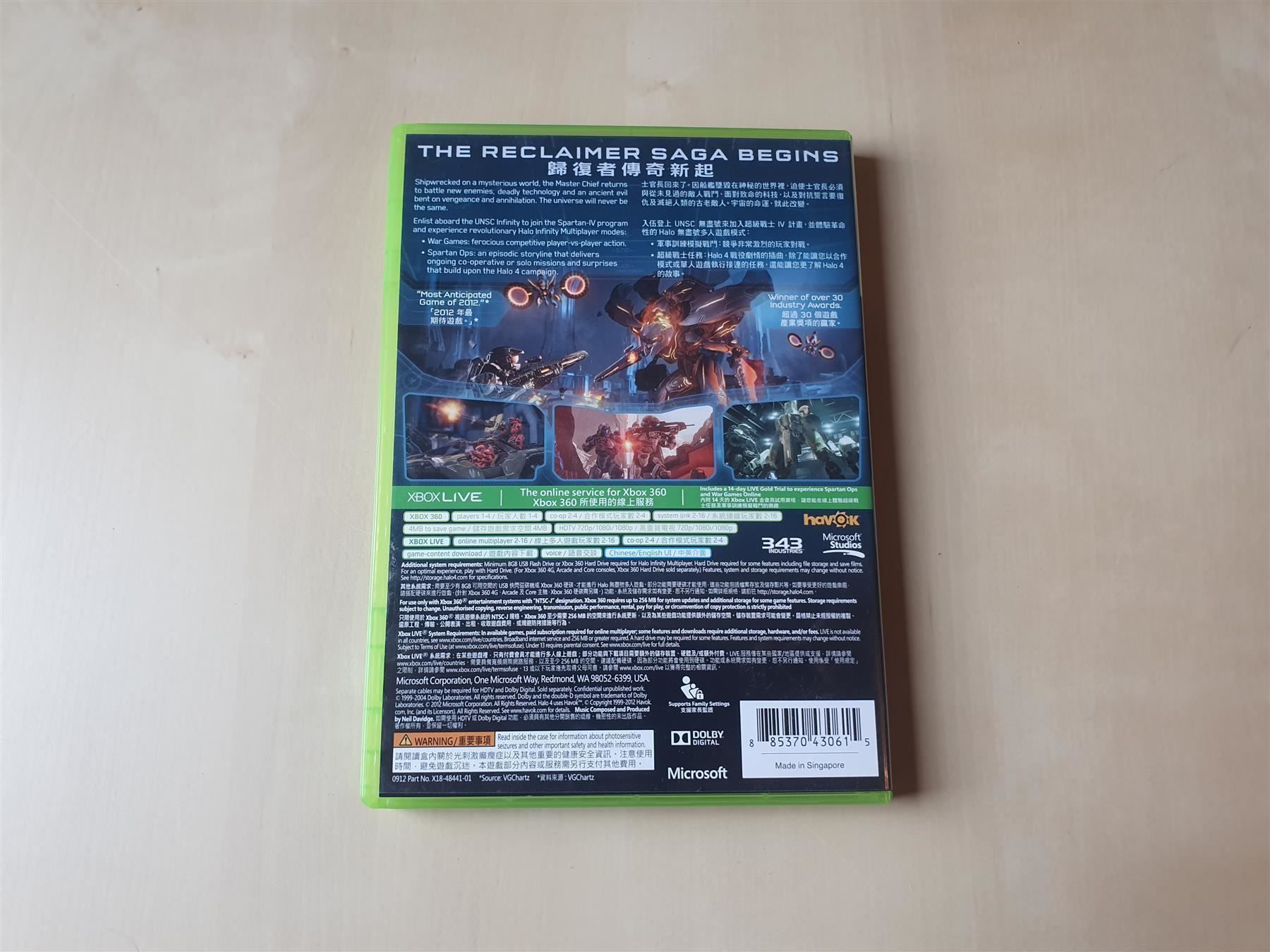 Microsoft Giochi: Halo 4 China NTSC/J – Usato da Stansstad venduto da collectorsshop 1