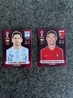 Panini WM 2022 Stickers Messi ARG & Ronaldo POR