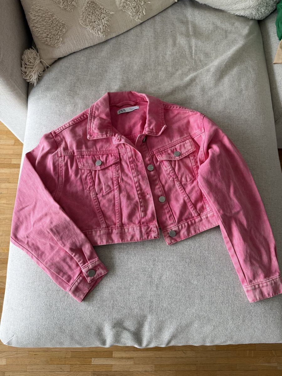 Zara Giacche: Veste courte denim rose Zara S – Usato da Genève venduto da van_yjj2