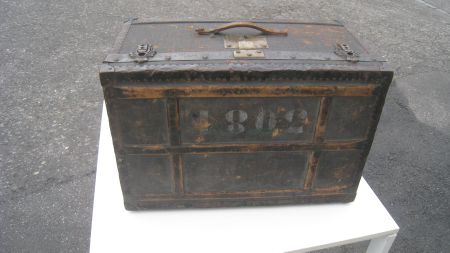 Antiker Überseekoffer Sattlerei Kunz & Jakob Bern – Vintage