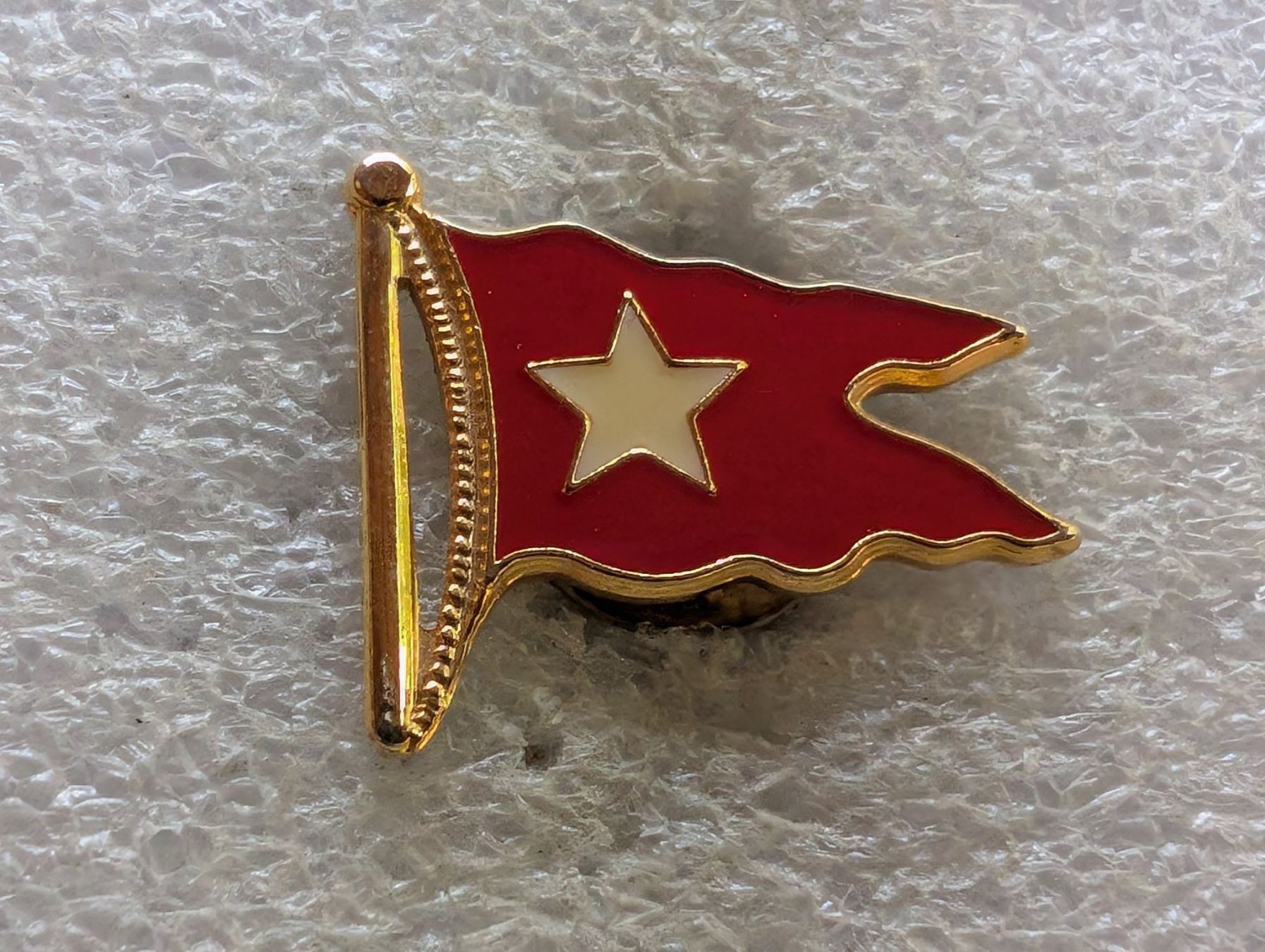 Plaketten & Abzeichen: Ansteckpin 192: Flagge – Gebraucht aus Oppligen von Pin-Fall-Shop