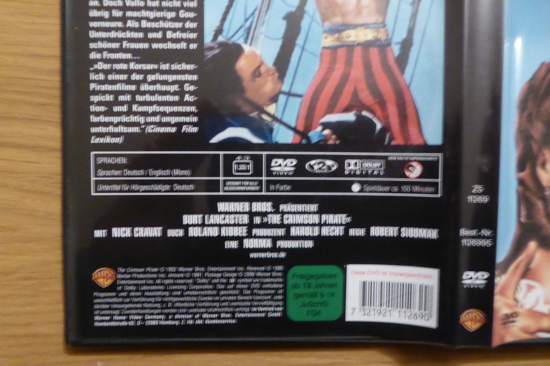 Tutti i DVDs: DVD Der rote Korsar – Usato da Allschwil venduto da Summelsarium 2