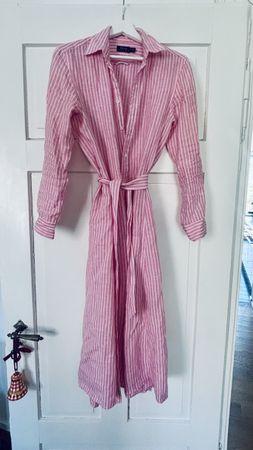 Kleid Polo Ralph Lauren gestreift pink Grösse 6 guter Zustan