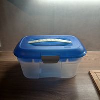 Marlux Haushaltsbox mit Tragegriff, blau, gebraucht