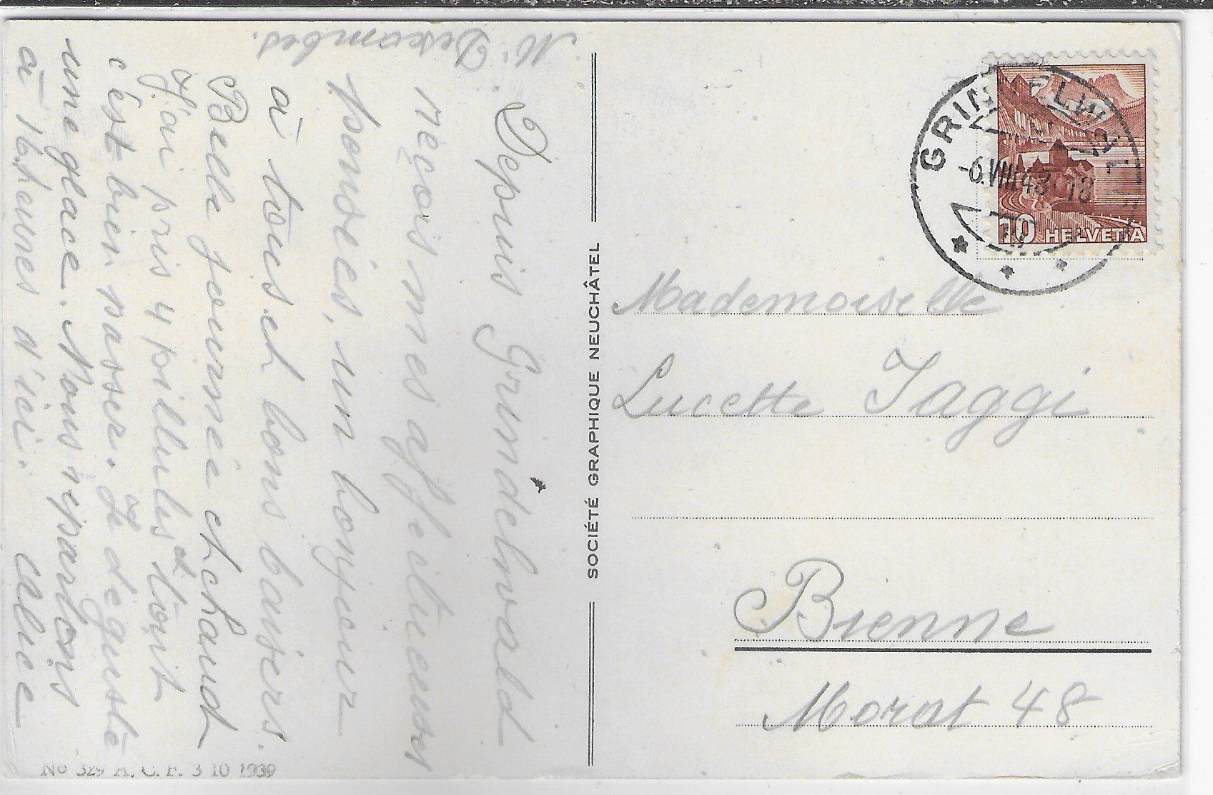 Cartoline postali: Grindelwald - Hotel Belvedere - Litho – Usato da Ettingen venduto da Kartenplanet 1