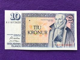 Island 1961 - 10 Kronen UNC - Kronur